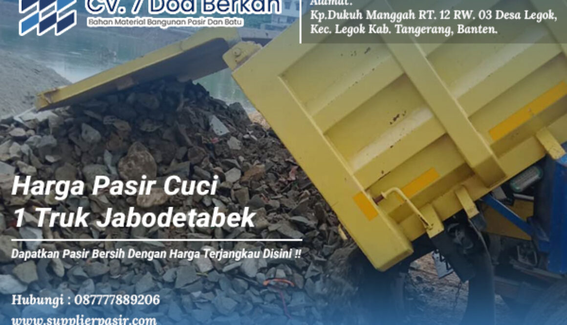 Harga Pasir Cuci 1 Truk Jabodetabek